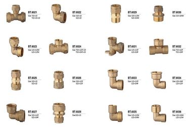 الأصفر مخصص CNC الآلات الدقيقة، ضغط النحاس الأصفر المناسب مع النيكل / الكروم مطلي