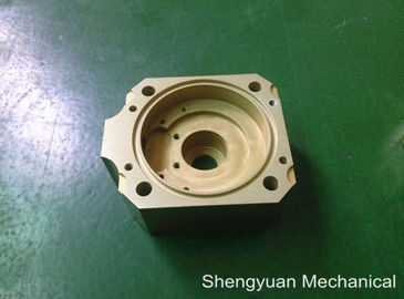 الباردة تحويل التصنيع باستخدام الحاسب الآلي الآلات الدقيقة للألمنيوم 5083 Powdercoat الأصفر الذهبي الإسكان