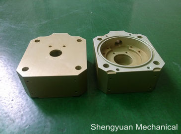 الباردة تحويل التصنيع باستخدام الحاسب الآلي الآلات الدقيقة للألمنيوم 5083 Powdercoat الأصفر الذهبي الإسكان