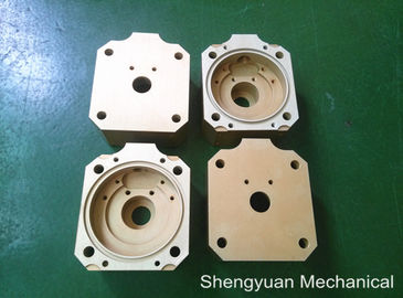 الباردة تحويل التصنيع باستخدام الحاسب الآلي الآلات الدقيقة للألمنيوم 5083 Powdercoat الأصفر الذهبي الإسكان
