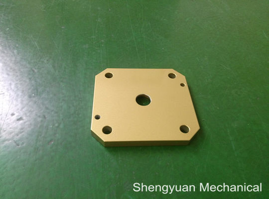 الألومنيوم 5083 الباردة تحويل التصنيع باستخدام الحاسب الآلي الآلات الدقيقة Powdercoat الغلاف الأصفر الذهبي