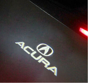 اكورا MDX ZDX RLX TL باب المجاملة مصباح LED شعار قطع غيار السيارات الخفيفة