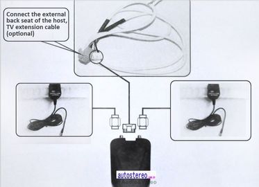 سيارة التلفزيون الرقمي موالف استقبال لقطع غيار السيارات MPEG-4 DVB-T مع تلفزيون الجوي لS100 S150 ستيريو