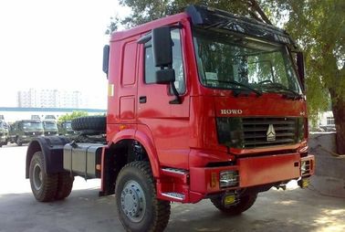 ISO CCC SINOTRUK 4 × 4 ALL LHD الدفع بالعجلات HOWO شاحنة جرار السحب 20-70T EUROII / III أو RHD 260-420HP