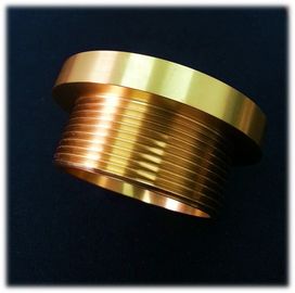 التصنيع باستخدام الحاسب الآلي Preciaion النحاس وقطع غيار تلمسنا العسكرية، 0.005mm Cylindricity